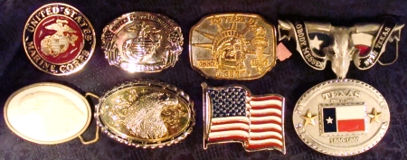 Texas Marine Corps Buckles, Patriotic Buckle, Texan Buckles, etc.