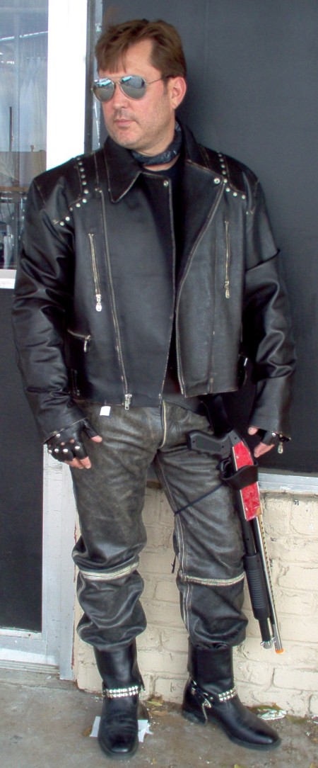 Sci-Fi Mad Max outfit, Mad Max, Mad Max Dallas, Mad Max Costume, Mad Max Costume Dallas, Mad Max Outfit, Mad Max Outfit Dallas, Mad Max Leather Jacket, Mad Max Leather Jacket Dallas,  