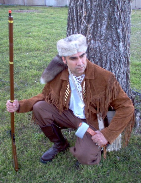 Old West Davy Crockett, Daniel Boon - the great Frontiersman, Davy Crockett, Davy Crockett Dallas, Davy Crockett Costumes Dallas, Davy Crockett Costume, Davy Crockett Alamo Costume, Davy Crockett Alamo Costume Dallas, Alamo Costume, Alamo Costume Dallas, Coon Skin Cap, Cooon Skin Cap Dallas, Racoon Skin Cap, Racoon Skin Cap Dallas,